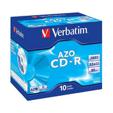 VERBATIM CD-R 52X 700MB 80MIN CAJA NORMAL (JOYA) PAQUETE 10