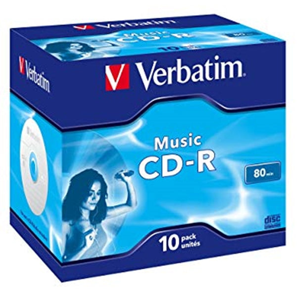 VERBATIM CD-R AUDIO 16X 80MIN PAQUETE 10 # 50% DE DESCUENTO #