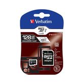 VERBATIM MICRO SDXC 128GB UHS-1 CLASS 10 W/ ADAPTER