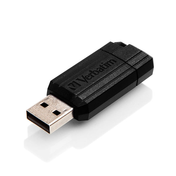 BOLIGRAFO VERBATIM 8GB RAYAS USB 2.0 NEGRO