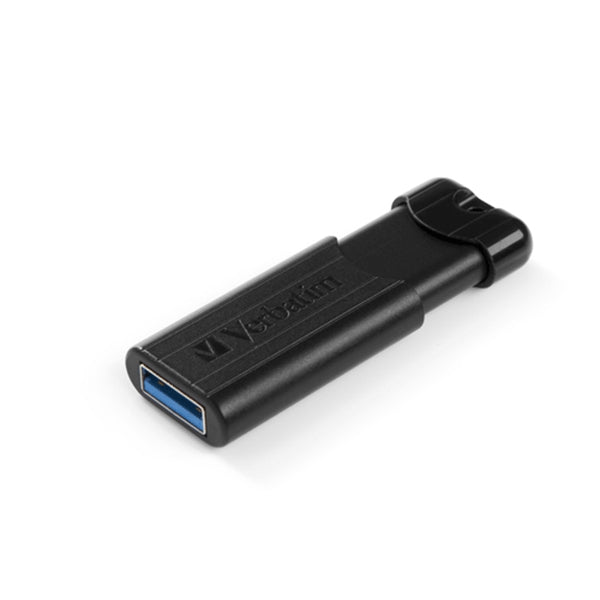 BOLIGRAFO VERBATIM 32GB RAYAS USB 3.0 NEGRO