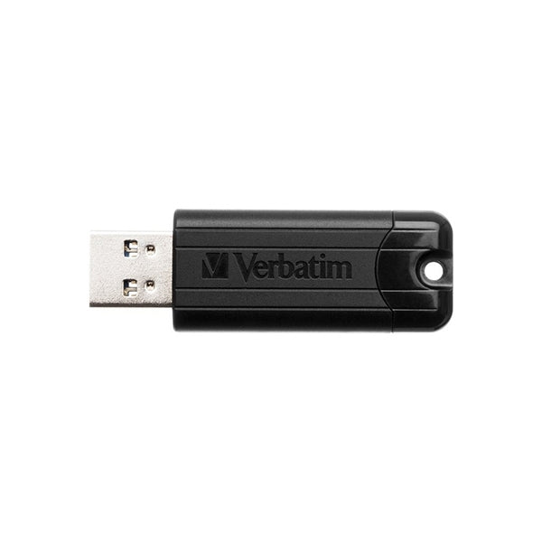 VERBATIM PEN 256GB PINSTRIPE BLACK USB 3.0