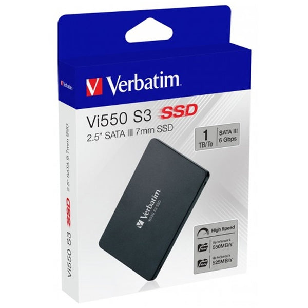 VERBATIM SSD VI550 1TB SATA 3 (7MM DE ALTURA) 2.5 520 MB/SEG