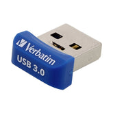 BOLIGRAFO VERBATIM 16GB NANO USB 3.0 STORE N STAY AZUL