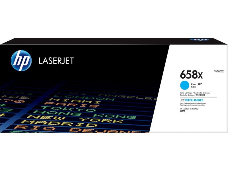 HP 658X CYAN TONER