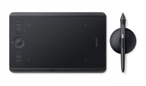 Wacom Intuos Pro Small - Digitalizador - Diestro y Zurdo - 16 x 10 cm - Multitáctil - Electromagnético - 6 Botones - Inalámbrico, Alámbrico - Bluetooth, USB 2.0 - Negro