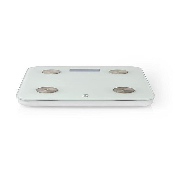 NEDIS WIFI SMART INTELLIGENT DIGITAL SCALE GLASS WHITE