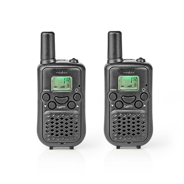 NEDIS WALKIE TALKIE VOX 8 CHANNELS 5KM PACK 2 UNID BLACK