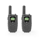 NEDIS WALKIE TALKIE VOX 8 CANALES 8KM PACK 2 UNID NEGRO