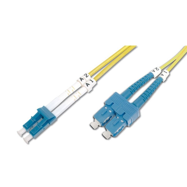 WP RACK SINGLE MODE FIBER OPTIC CABLE 9/125 LC-SC, OS2 ,LSZH 3MT YELLOW