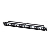 WP RACK PATCH PANEL CABLE MANEJO 24 PUERTOS CAT5/6 UTP NEGRO