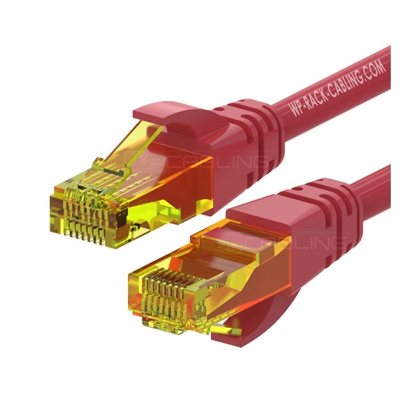 WP CABLE DE CONEXIÓN DE ARNÉS PARA RACK CAT6 UTP AWG 26/7 ROJO- 2MT