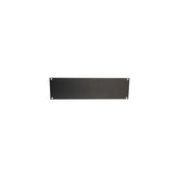 WP RACK BLANK PANEL 3U BLACK RAL 9005