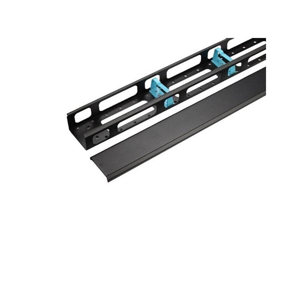 WP RACK CABLE MANAGEMENT 32U VERTICAL WITH RINGS AND BLACK COVER RAL 9005