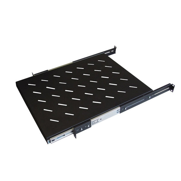 WP RACK SLIDING SHELF 4x FIXED. 800 (550MM) BLACK RAL 9005