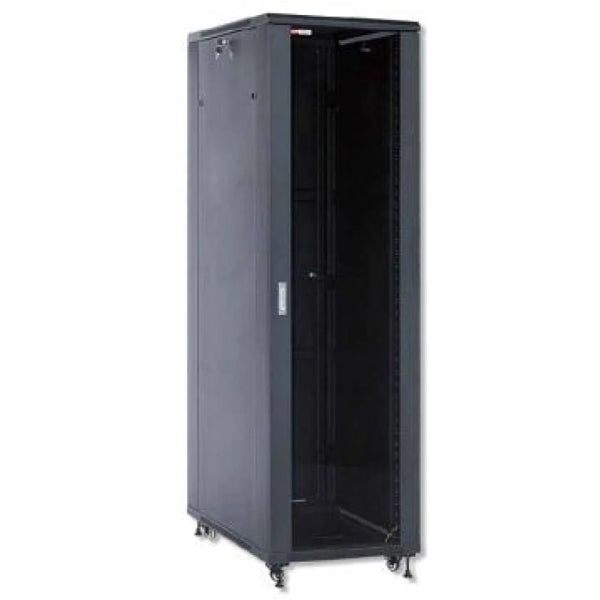 WP RACK RACK PISO 19 SERIE RNA 32U 600X600X1610 NEGRO RAL 9005 DESMO