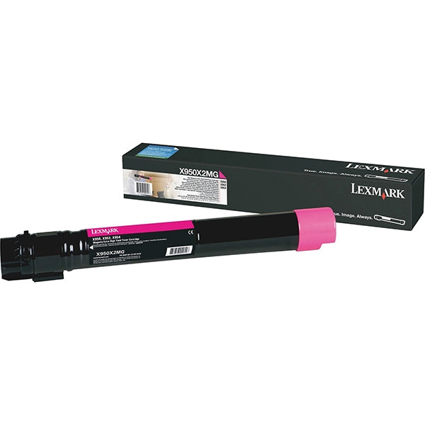 TÓNER LEXMARK MAGENTA X950,X952,X954 TAPA EXT 22K