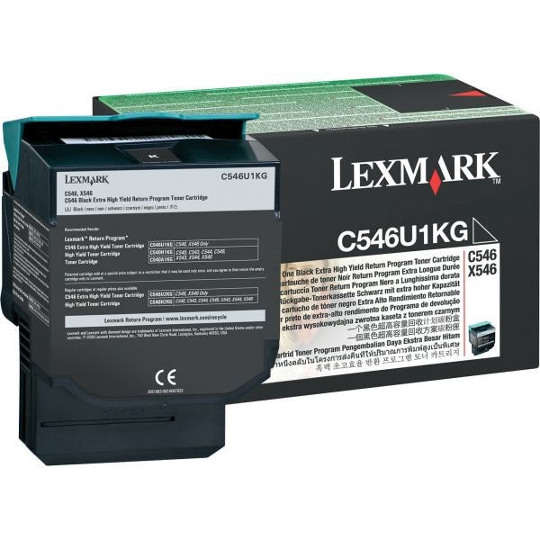 TONER LEXMARK NEGRO CON RETORNO 8K C546/X546D 8K