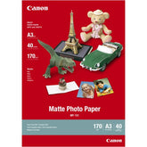 Canon MP-101 - A3 (297 x 420 mm) - 170 gsm - 40 sheet(s) photo paper - for i6500, 9100, 9950, PIXMA iX7000, S6300, 9000