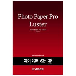 Canon Photo Paper Pro Luster LU-101 - Gloss - 260 micron - A3 plus (329 x 423 mm) - 260 gsm - 20 sheet(s) photo paper - for PIXMA PRO-1, PRO-10, PRO-100