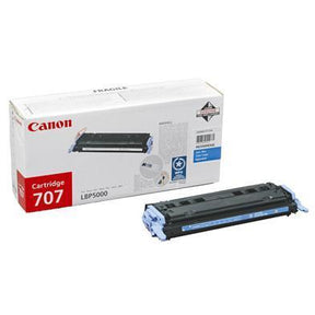 Canon 707C - Azul cian - original - cartucho de tóner - para i-SENSYS LBP5000, LBP5100, Laser Shot LBP-5000, 5100