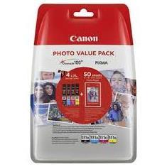 CANON INK PACK 4 COLORS CLI-551XL IP7250/8750/IX6850/MG5450/5550