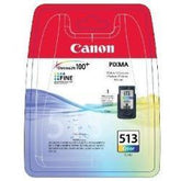 Canon CL-513 - Cor (ciano, magenta, amarelo) - original - blister com segurança - tanque de tinta - para PIXMA MP230, MP237, MP252, MP258, MP272, MP280, MP282, MP495, MP499, MX360, MX410, MX420