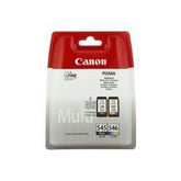 Canon PG-545 / CL-546 Multipack - Pack of 2 - Black, Color (Cyan, Magenta, Yellow) - Original - Blister with Security - Ink Cartridge - for PIXMA TR4551, TR4650, TR4651, TS3350, TS3351, TS3352, TS3355, TS3450 , TS3451, TS3452