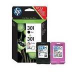 HP 301 COMBO 2-PACK BLACK-TRICOLOR
