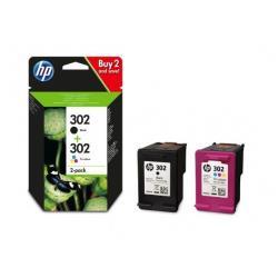 HP COMBO 302 BLACK TRICOLOR BLISTER