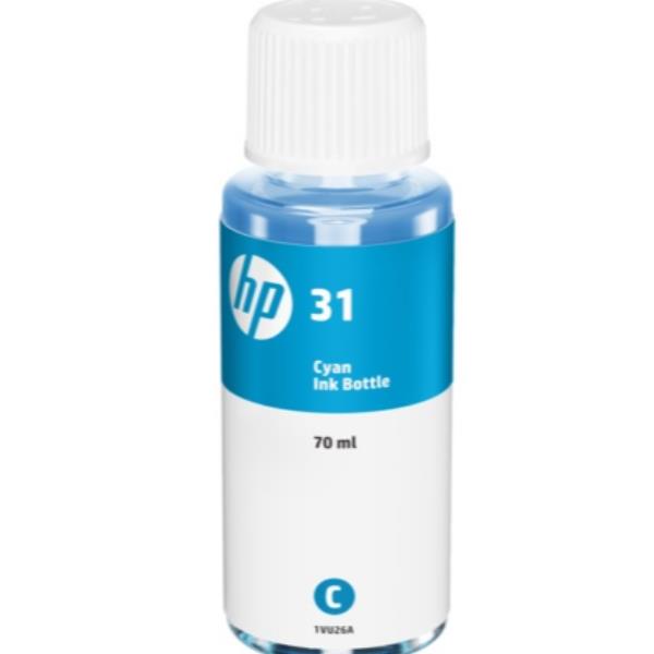 HP 31 - 70 ml - azul cyan - original - recarga de tinta - para Smart Tank 6001, 67X, 70XX, 720, 73XX, 750, 790, Smart Tank Plus 55X, 57X, 65X