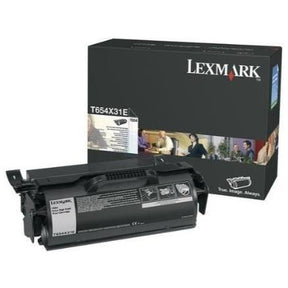 LEXMARK TONER BLACK EXTRA CAP.W/RET T654 CORP 36K