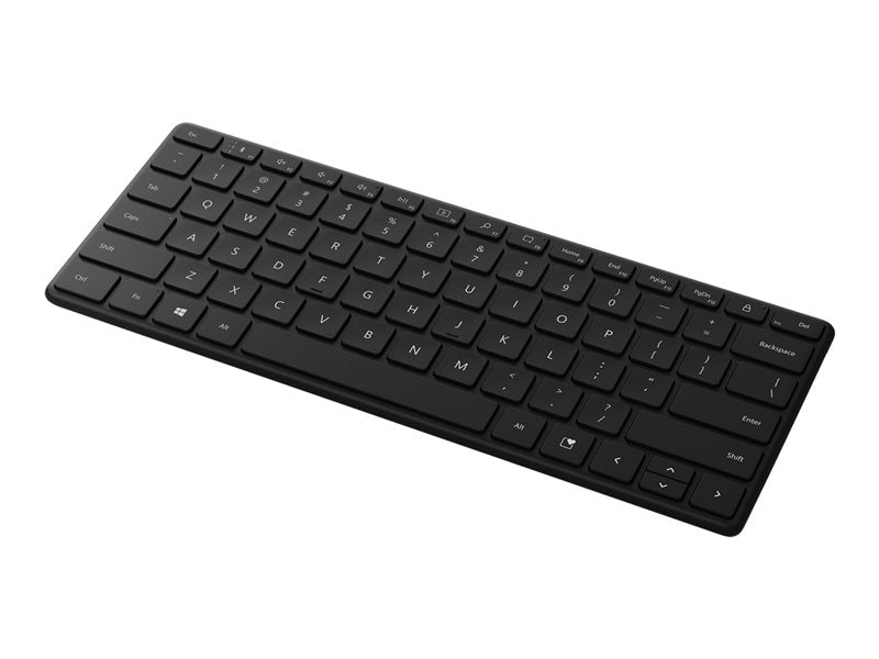 Microsoft Designer Compact - Teclado - sem fios - Bluetooth 5.0 - preto opaco