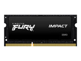 Kingston FURY Impact - DDR3L - módulo - 8 GB - SO DIMM de 204 pines - 1600 MHz / PC3L-12800 - CL9 - 1,35 / 1,5 V - sin búfer - sin ECC - negro