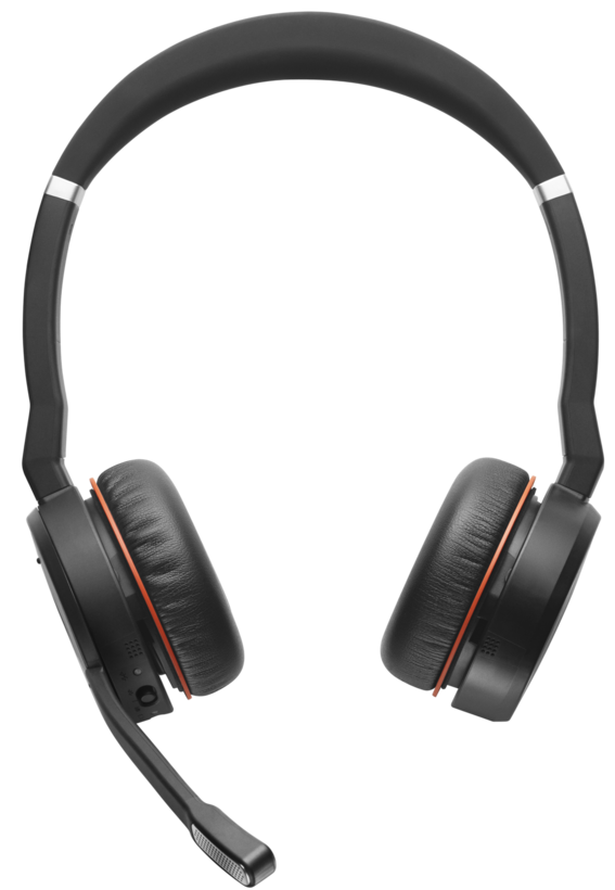 Jabra Evolve 75 UC Stereo - Headphones - in ear - bluetooth - wireless - active noise canceling - USB