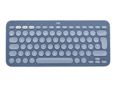 Logitech K380 Multi-Device Bluetooth Keyboard for Mac - Keyboard - Wireless - Bluetooth 3.0 - AZERTY - French - Blueberry