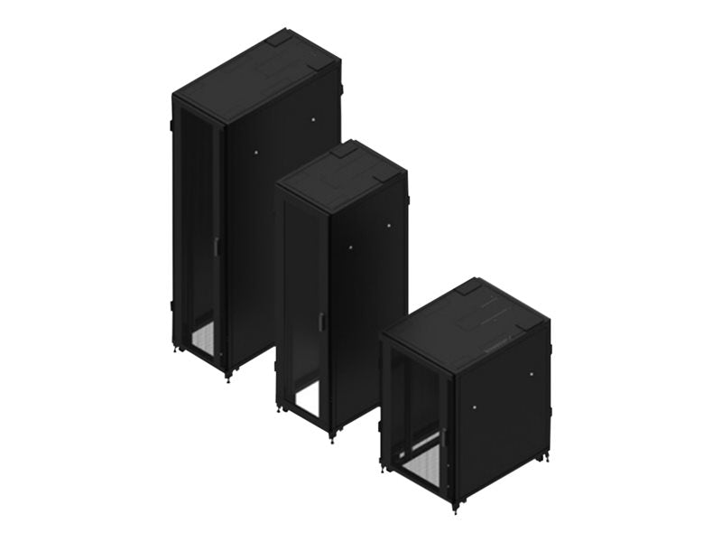 Eaton Serie RA - Gabinete gabinete - 4 postes - negro, RAL 9005 - 24U - 19"