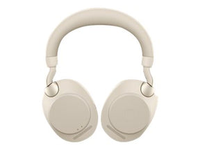 Jabra Evolve2 85 UC Stereo - Headphones - Full Size - Bluetooth - Wireless, Wired - Active Noise Cancellation - 3.5mm Jack - Noise Isolation - Beige (28599-989-898)