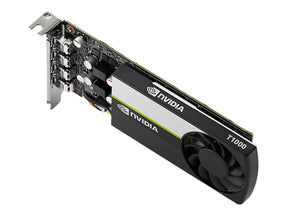 NVIDIA T1000 - Cartão gráfico - 8 GB GDDR6 - PCIe 3.0 x16 baixo perfil - 4 x Mini DisplayPort (VCNT1000-8GB-SB)