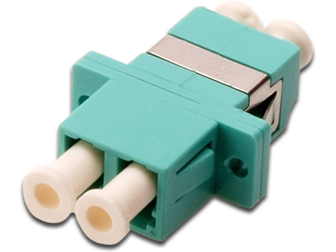 COUPLER LC DUPLEX OM3 AQUA CERAMIC