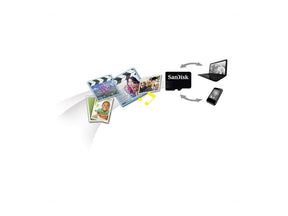 SanDisk - Tarjeta de memoria flash - 32 GB - Clase 4 - microSDHC - negra (SDSDQM-032G-B35)