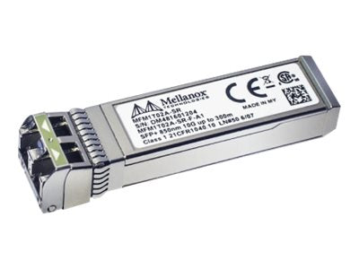 Mellanox - SFP+ Transceiver Module - 10 GigE - 10GBase-SR - multi-mode LC - up to 300 m - 850 nm (TRX-10GSFP-SR-MLX)