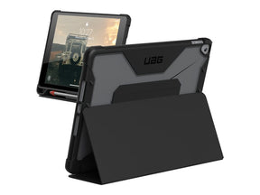 UAG Rugged Case for iPad 10.2-in (7th/8th Gen, 2019/2020) - Plyo Black/Ice - Tampa posterior para tablet - preto, gelo - 10.2" - para Apple 10.2-inch iPad (7ª geração, 8ª geração)