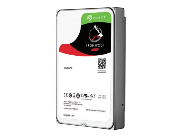 Seagate IronWolf ST10000VN000 - Hard disk - 10 TB - internal - 3.5" - SATA 6Gb/s - 7200 rpm - buffer: 256 MB - with 3 years Seagate Rescue data recovery