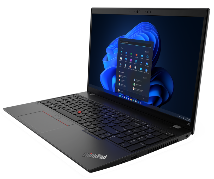 Lenovo ThinkPad L15 Gen 3 21C3 - Design de dobradiças de 180 graus - Intel Core i5 1235U / 1.3 GHz - Win 10 Pro 64-bit (inclui Licença Windows 11 Pro) - Iris Xe Graphics - 16 GB RAM - 512 GB SSD TCG Opal Encryption 2, NVMe - 15.6" IPS 1920 x 1080 (Fu