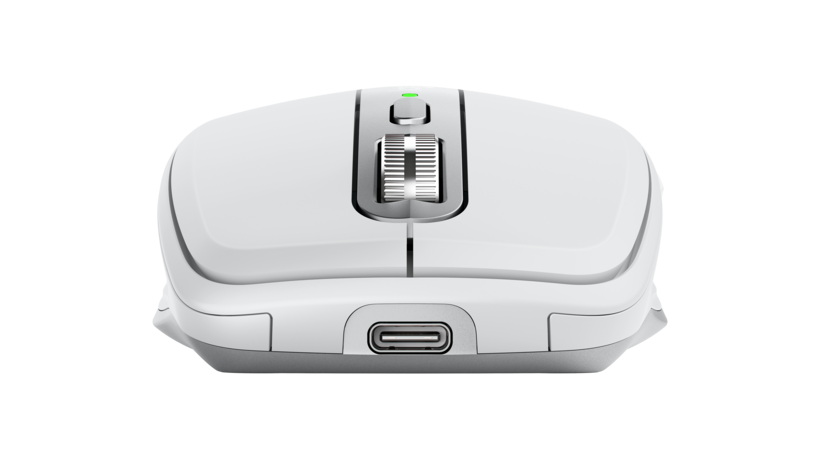 Logitech MX Anywhere 3 for Business - Mouse - Laser - 6 Buttons - Wireless - Bluetooth, 2.4GHz - Logitech Logi Bolt USB Receiver - Pale Gray