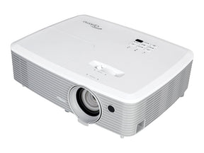 Optoma W400+ - Proyector DLP - portátil - 3D - 4000 lúmenes ANSI - WXGA (1280 x 800) - 16:10 - 1080p - LAN