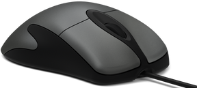 Microsoft Classic IntelliMouse - Rato - para direita - óptico - 5 botões - com cabo - USB - cinza