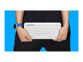 Logitech K380 Multi-Device Bluetooth Keyboard - Keyboard - Wireless - Bluetooth 3.0 - QWERTY - Spanish - off-white (920-009588)