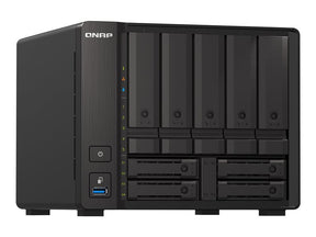 QNAP TS-H973AX-32G - Servidor NAS - 9 bahías - SATA 6Gb/s - RAID (expansión de disco duro) 0, 1, 5, 6, 10, 50, JBOD, 60, RAID TP - RAM 32 GB - 2,5 Gigabit Ethernet / 10 Gigabit Ethernet - asistencia iSCSI